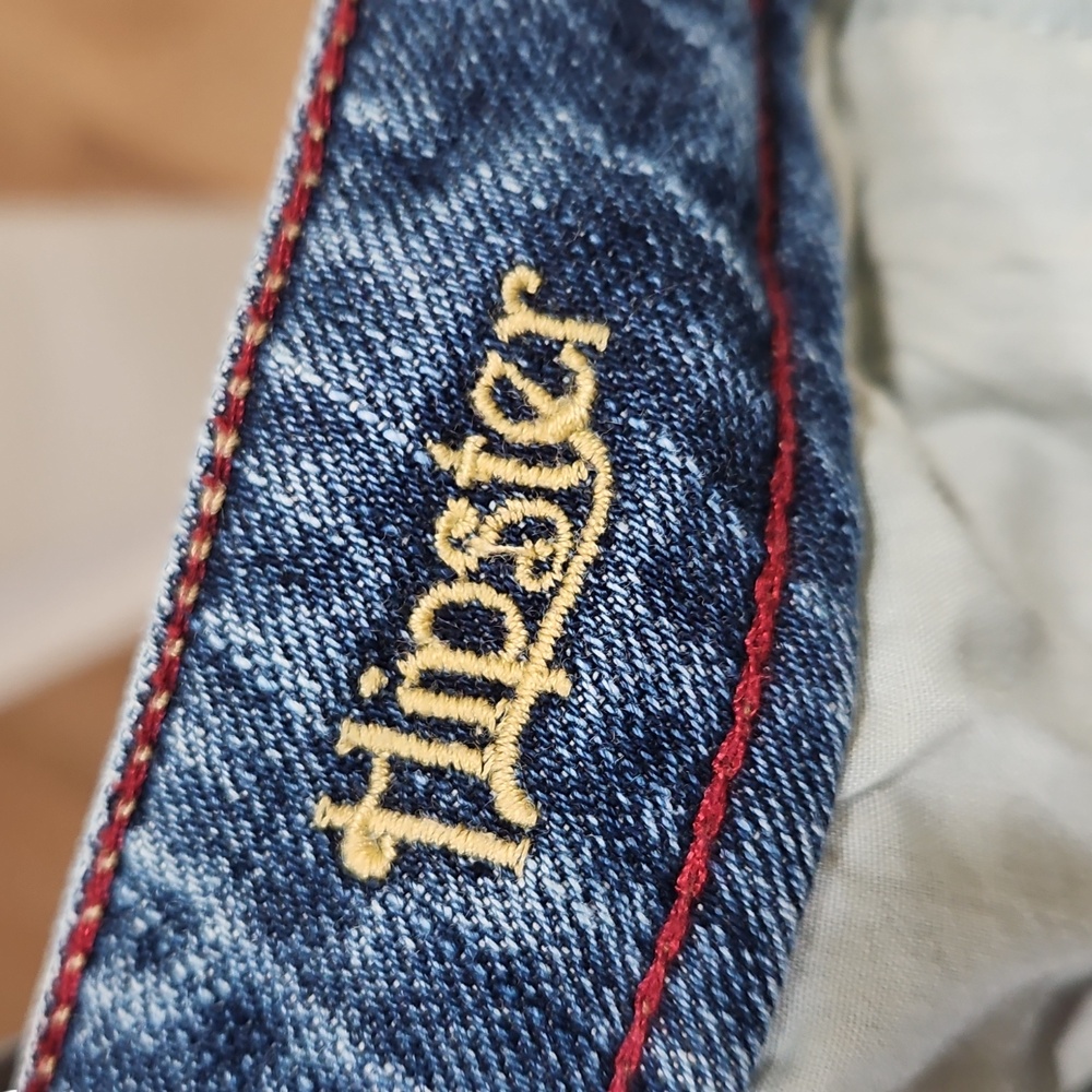 American Eagle Hipster Denim Blue Jeans short Size 4 Short - Picture 7 of 7
